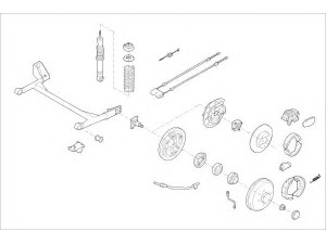 DELPHI FORD-12384-R rato pakaba 
 Ašies montavimas/vairavimo mechanizmas/ratai -> Prekių paieška pagal schemą