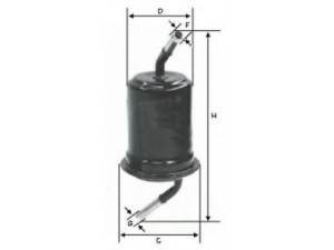UNIFLUX FILTERS XB268 kuro filtras 
 Techninės priežiūros dalys -> Papildomas remontas
0K240-20-490, 0K24020490, B240-20-490