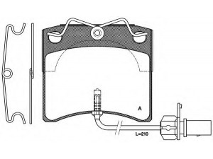 OPEN PARTS BPA0385.11 stabdžių trinkelių rinkinys, diskinis stabdys 
 Techninės priežiūros dalys -> Papildomas remontas
7D0698151C, 7D0698151H