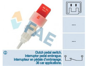 FAE 24668 jungiklis, sankabos valdiklis 
 Komforto sistemos -> Važiavimo režimo programinis reguliatorius
0051831054, 51831054, 1594968, 9S51-7C534-AC