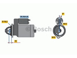 BOSCH 0 001 109 288 starteris 
 Elektros įranga -> Starterio sistema -> Starteris
12 41 7 515 784, 12 41 7 537 490