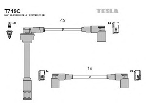 TESLA T719C uždegimo laido komplektas 
 Kibirkšties / kaitinamasis uždegimas -> Uždegimo laidai/jungtys