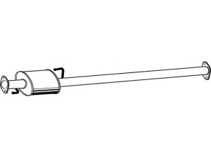 FENNO P2990 vidurinis duslintuvas 
 Išmetimo sistema -> Duslintuvas
28650-2E351, 28650-2E401, 28650-2E651