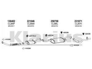 KLARIUS 210239E išmetimo sistema 
 Išmetimo sistema -> Išmetimo sistema, visa
