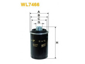 WIX FILTERS WL7466 alyvos filtras 
 Techninės priežiūros dalys -> Techninės priežiūros intervalai
06H115403, 06H115561, 06J 115 403 J