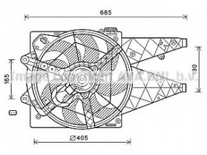 AVA QUALITY COOLING FT7595 ventiliatorius, radiatoriaus 
 Aušinimo sistema -> Radiatoriaus ventiliatorius
51833973