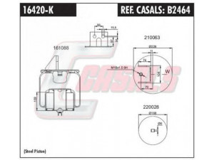 CASALS B2464 dėklas, pneumatinė pakaba
1076420