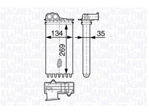 MAGNETI MARELLI 350218359000 šilumokaitis, salono šildymas