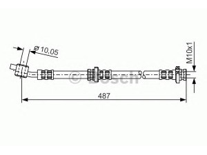BOSCH 1 987 476 135 stabdžių žarnelė 
 Stabdžių sistema -> Stabdžių žarnelės
46210 5M405
