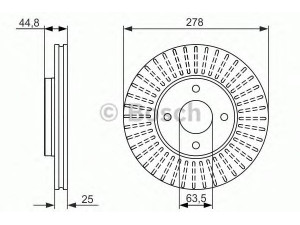 BOSCH 0 986 479 637 stabdžių diskas 
 Stabdžių sistema -> Diskinis stabdys -> Stabdžių diskas
1335684, 1360273, 1445625, 5S6Y 1125-AC