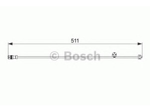 BOSCH 1 987 474 557 įspėjimo kontaktas, stabdžių trinkelių susidėvėjimas 
 Stabdžių sistema -> Susidėvėjimo indikatorius, stabdžių trinkelės
997 612 676 01