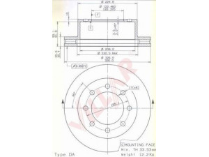 VILLAR 628.1981 stabdžių diskas
5015230AA
