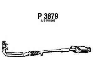 FENNO P3879 priekinis duslintuvas 
 Išmetimo sistema -> Duslintuvas
MB548398