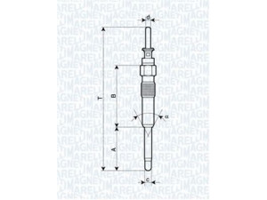 MAGNETI MARELLI 062900023304 kaitinimo žvakė 
 Kibirkšties / kaitinamasis uždegimas -> Kaitinimo kaištis
12 23 2 248 059, 5960 38, 12 14 018