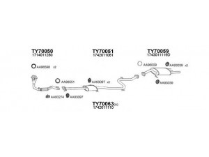VENEPORTE 700063 išmetimo sistema 
 Išmetimo sistema -> Išmetimo sistema, visa