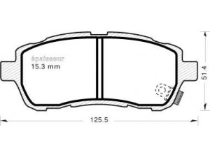 MGA 1049 stabdžių trinkelių rinkinys, diskinis stabdys 
 Techninės priežiūros dalys -> Papildomas remontas
04465B1190, 5581068L00