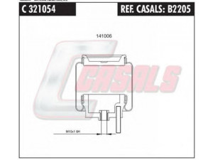 CASALS B2205 gofruotoji membrana, vairuotojo kabinos pakaba
5010266845, 5010266845A, 5010313619