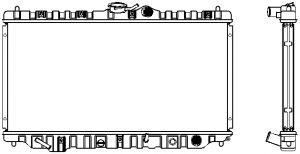 SAKURA  Automotive 1211-0202 radiatorius, variklio aušinimas