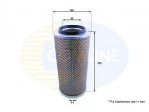 COMLINE EAF285 oro filtras 
 Techninės priežiūros dalys -> Techninės priežiūros intervalai
695633, 1186044, 3252506M1, 1265504