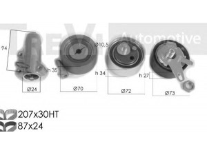 TREVI AUTOMOTIVE KD1297 paskirstymo diržo komplektas 
 Techninės priežiūros dalys -> Papildomas remontas