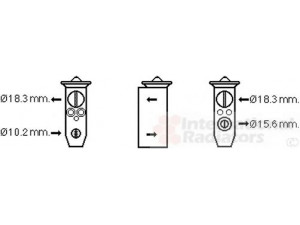 VAN WEZEL 25001291 išsiplėtimo vožtuvas, oro kondicionavimas 
 Oro kondicionavimas -> Vožtuvai
80220S6A003, 80220S6A013