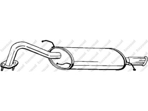 BOSAL 165-195 galinis duslintuvas 
 Išmetimo sistema -> Duslintuvas
28700-28481, 28700-28483