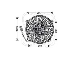 ELECTRO AUTO 32VC022 ventiliatorius, radiatoriaus 
 Aušinimo sistema -> Oro aušinimas
1253A9, 1253C0, 1253CO