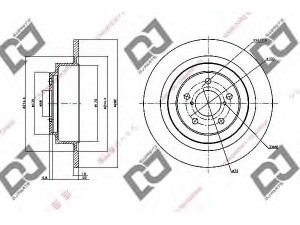 DJ PARTS BD1072 stabdžių diskas 
 Stabdžių sistema -> Diskinis stabdys -> Stabdžių diskas
26700-AE010, 26700-AE060, 26700-AE061