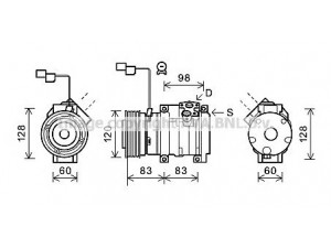 AVA QUALITY COOLING MTK229 kompresorius, oro kondicionierius 
 Oro kondicionavimas -> Kompresorius/dalys
7813A162, 7813A163