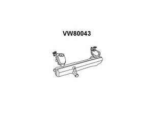 VENEPORTE VW80043 priekinis duslintuvas 
 Išmetimo sistema -> Duslintuvas
211251051E, 211251051H