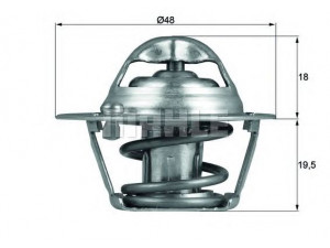 MAHLE ORIGINAL TX 121 74D termostatas, aušinimo skystis 
 Aušinimo sistema -> Termostatas/tarpiklis -> Thermostat
1306001, 4M5G-8575-YA