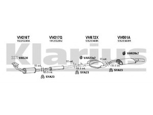 KLARIUS 930285U išmetimo sistema 
 Išmetimo sistema -> Išmetimo sistema, visa