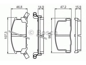 BOSCH 0 986 494 412 stabdžių trinkelių rinkinys, diskinis stabdys 
 Techninės priežiūros dalys -> Papildomas remontas
04466 17020, 04466 17030, 04466 17040