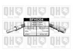 QUINTON HAZELL BFH5204 stabdžių žarnelė 
 Stabdžių sistema -> Stabdžių žarnelės
FBH 6708, 7 335 771, 7M0 611 701D