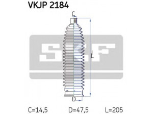 SKF VKJP 2184 gofruotoji membrana, vairavimas 
 Vairavimas -> Gofruotoji membrana/sandarinimai
6Q0 423 831 D, 6Q0 423 831 D
