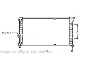 AVA QUALITY COOLING VW2079 radiatorius, variklio aušinimas 
 Aušinimo sistema -> Radiatorius/alyvos aušintuvas -> Radiatorius/dalys
353121253R