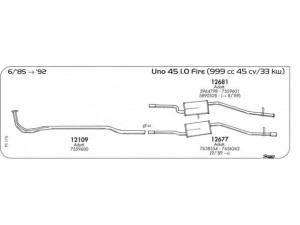 AKS DASIS SGFI175 išmetimo sistema