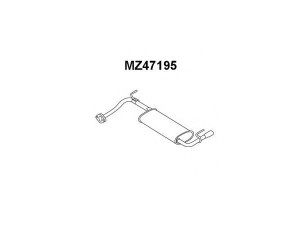 VENEPORTE MZ47195 galinis duslintuvas 
 Išmetimo sistema -> Duslintuvas
B37840100, B39440100B, Z50140100C9S