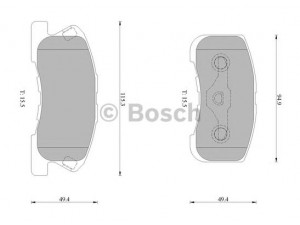 BOSCH 0 986 AB0 220 stabdžių trinkelių rinkinys, diskinis stabdys 
 Techninės priežiūros dalys -> Papildomas remontas
04491 97201 000, 04491 97205 000