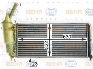 HELLA 8MK 376 900-251 radiatorius, variklio aušinimas 
 Aušinimo sistema -> Radiatorius/alyvos aušintuvas -> Radiatorius/dalys
46763325