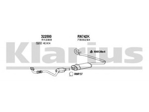 KLARIUS 391648U išmetimo sistema 
 Išmetimo sistema -> Išmetimo sistema, visa