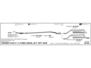 IMASAF 524000461 išmetimo sistema 
 Išmetimo sistema -> Išmetimo sistema, visa