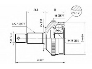 STATIM C.132 jungčių komplektas, kardaninis velenas 
 Ratų pavara -> Sujungimai/komplektas
9621456488, 9621456388, 9619947688