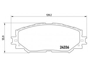 BREMBO P 83 082 stabdžių trinkelių rinkinys, diskinis stabdys 
 Techninės priežiūros dalys -> Papildomas remontas
0446502220, 0446502240, 0446512610