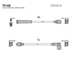 TESLA T614B uždegimo laido komplektas