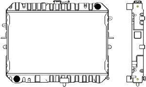 SAKURA  Automotive 1161-0227 radiatorius, variklio aušinimas