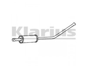 KLARIUS 250491 vidurinis duslintuvas 
 Išmetimo sistema -> Duslintuvas
