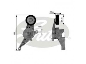 GATES T38436 įtempiklio skriemulys, V formos rumbuotas diržas 
 Diržinė pavara -> V formos rumbuotas diržas/komplektas -> Įtempiklio skriemulys
03G903315C, 1455380, 6M216K254AA