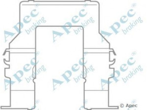 APEC braking KIT588 priedų komplektas, stabdžių trinkelė 
 Stabdžių sistema -> Būgninis stabdys -> Dalys/priedai