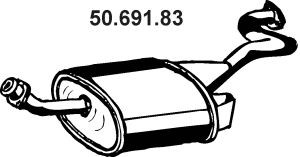 EBERSPÄCHER 50.691.83 galinis duslintuvas 
 Išmetimo sistema -> Duslintuvas
MB 651688